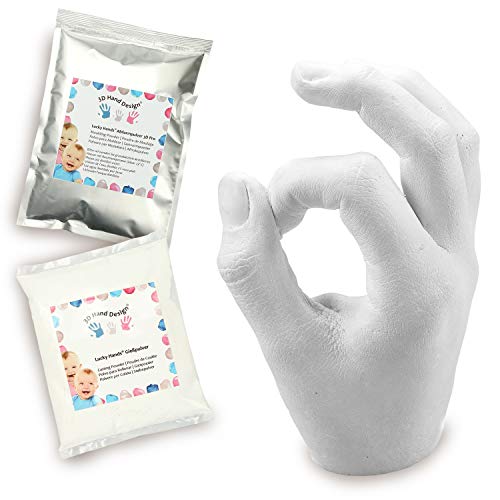 Lucky Hands® 3D Abformset ohne Zubehör | 5-12 Jahre | Handabdruck, Gipsabdruck (1 Modell)