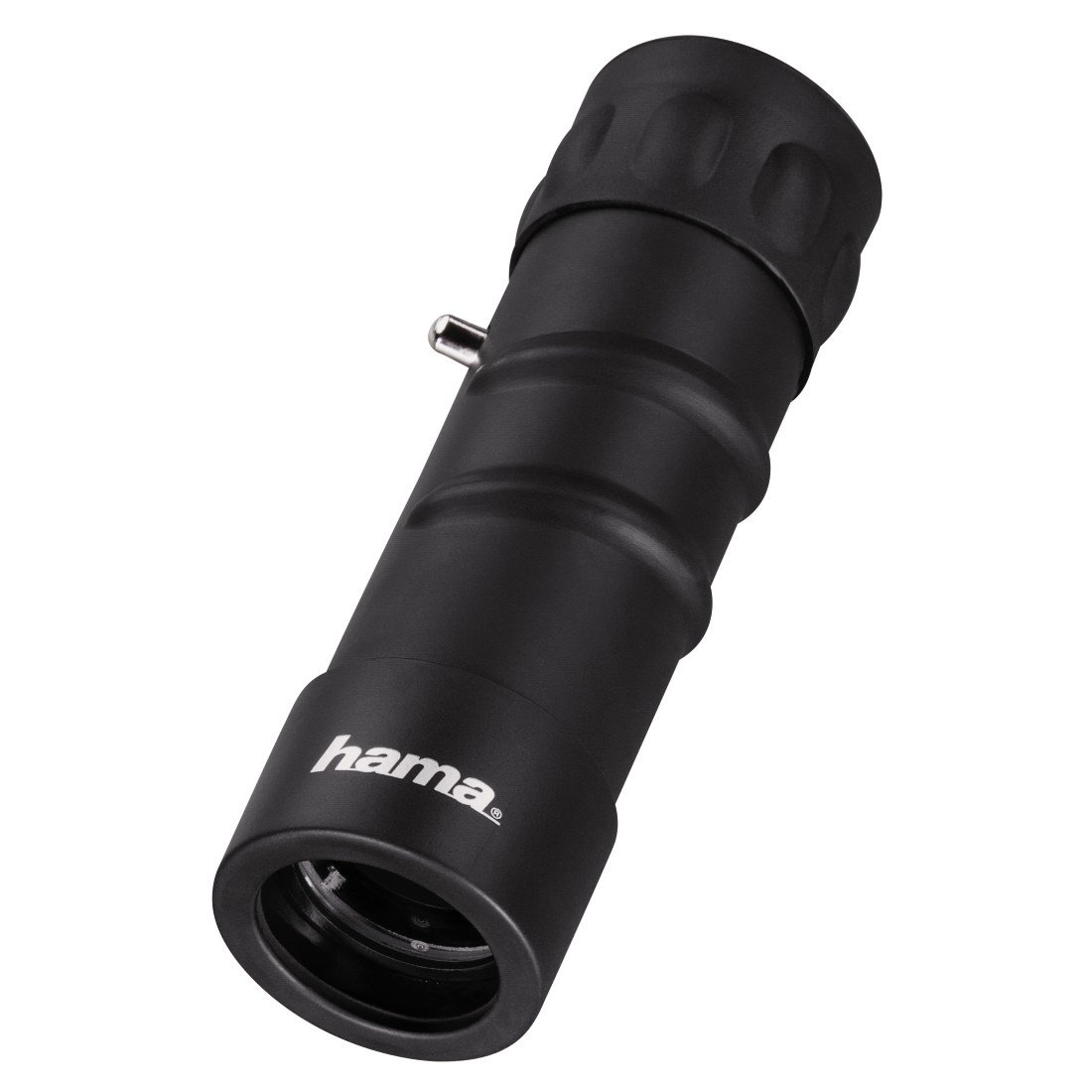 Hama Kompaktes Monokular für scharfe Weitsicht, 10-fach Vergrößerung, Objektivdurchmesser 25 mm, Optec, Schwarz
