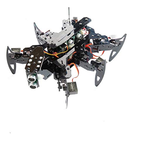 Adeept Hexapod Spider Robot Kit Kompatibel f¨¹r Arduino mit Android APP und Python GUI, Spider Walking Crawling Robot, selbststabilisierend Basierend Gyro-Sensor MPU6050, STEAM Robotics Kit & PDF