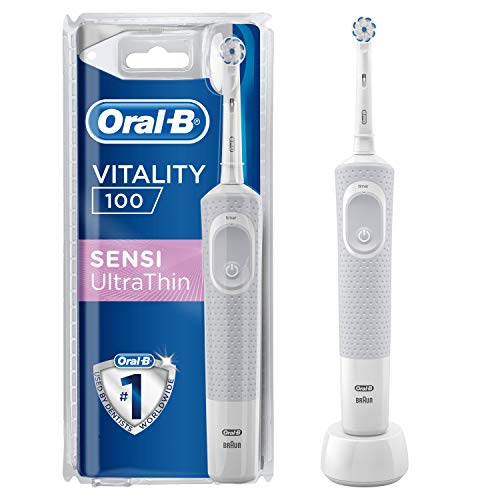 Oral-B 610519 Vitality 100 Sensi Ultrathin Elektrische Zahnbürste, wiederaufladbar