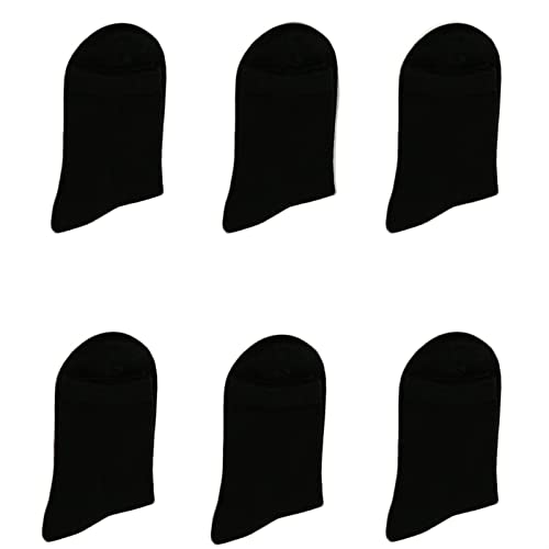 6 Paare Frauen Kurze Socken Weiche Socken Atmungsaktive Crew Socken Casual Cotton Socken Athletische Socken (Color : Black, Size : 35-39)