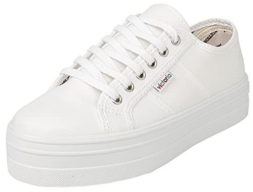 Victoria Blucher Lona, Damen Sneakers, Weiß (Blanco), 36 EU