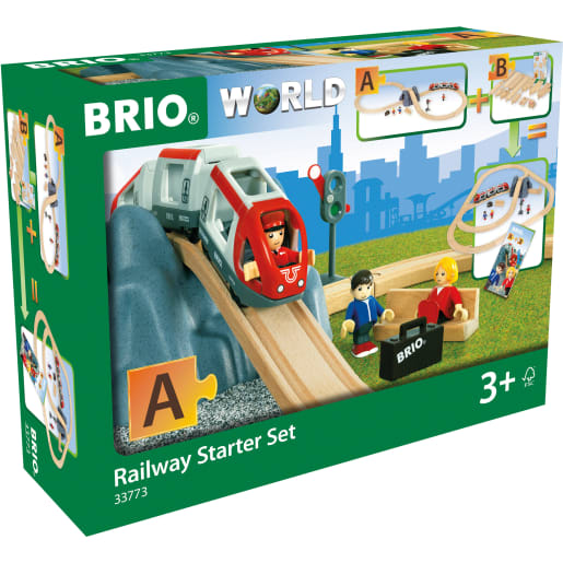 BRIO Spielzeug-Eisenbahn "BRIO WORLD Eisenbahn Starter Set A" (Set)