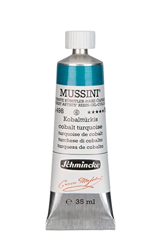 Schmincke Mussini Oils Cobalt Turquoise 35ml Tube Series 7