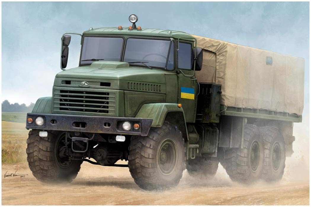 Hobby Boss 085512 Ukraine KrAZ-6322 Soldat Fracht-LKW Soldier Modellbausatz, verschieden, M