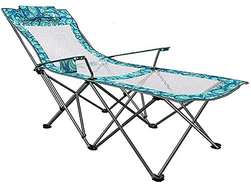 AHHYCXZ Leichter Camping-Klappstuhl, Sonnenliege, Liegestuhl mit verstellbarer Rückenlehne, Strand, Camping, Garten, zusammenklappbar, für einfache Lagerung, wohltätig