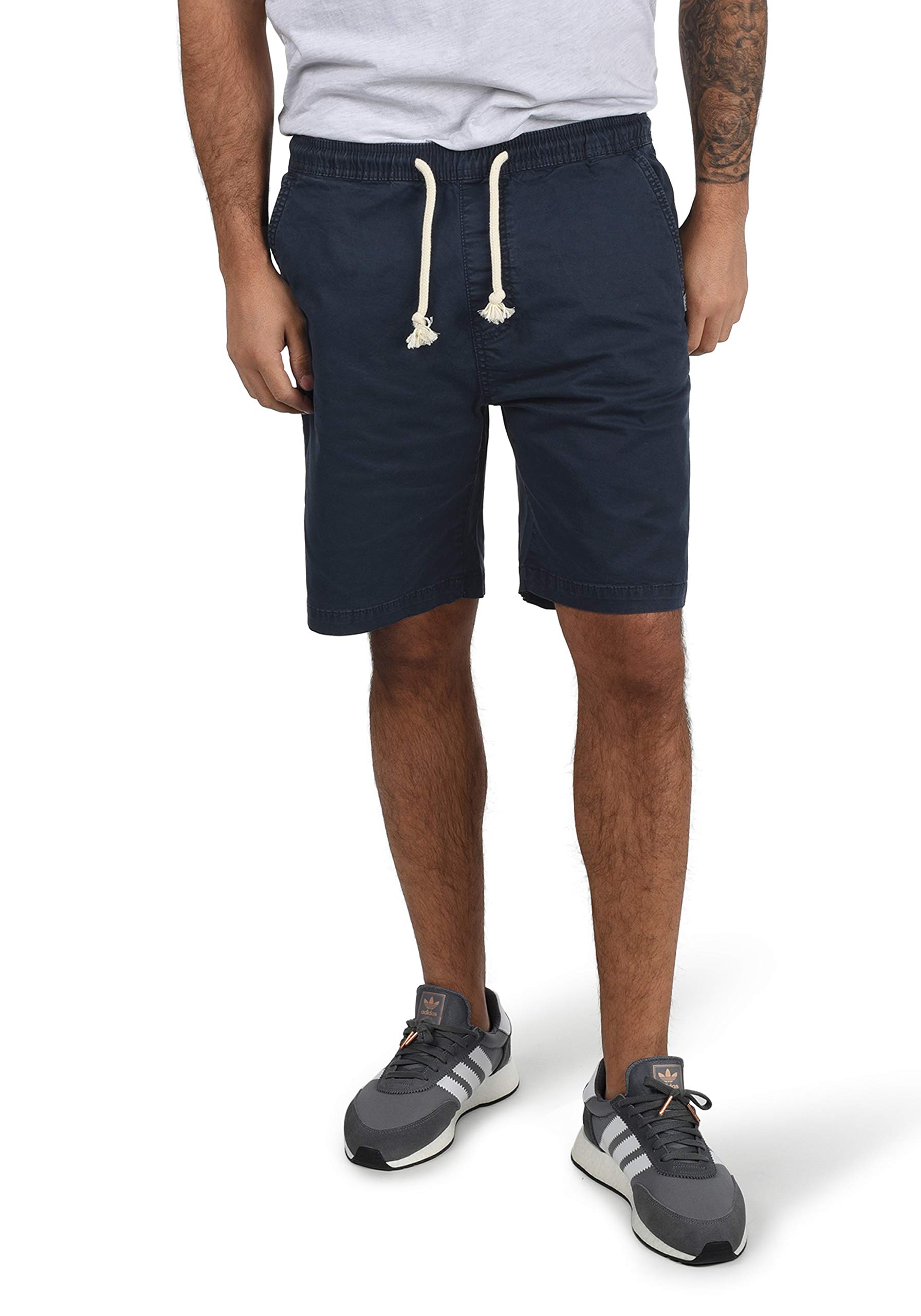 Indicode IDAbbey Herren Chino Shorts Bermuda Kurze Hose mit Stretch Regular Fit, Größe:2XL, Farbe:Navy (400)
