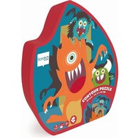 SCRATCH 276181144 Konturpuzzle für Kinder ab 3 Jahren, Shape Puzzle Monster, 40 Teile