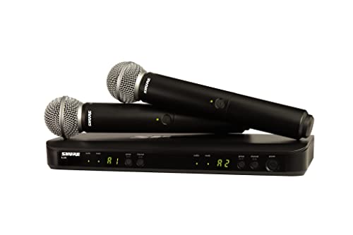 Shure BLX288E/SM58 2-Kanal-Funksystem mit 2 dynamischen SM58 Gesangsmikrofonen