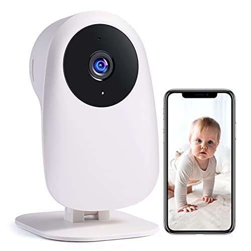 WLAN Kamera IP Kamera Nooie Überwachungskamera 1080P Indoor mit App Bewegungserkennung Nachtsicht Smart Home Haustier Babyphone Kamera 2 Wege Audio Cloud Service, kompatibel mit IOS/Android