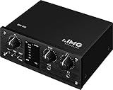 IMG STAGELINE MX-1IO 1-Kanal USB Recording-Interface zur Audio-Aufnahme auf einem Computer, Audio-Aunahemgerät mit Vollduplex USB-Port fürch gleichzeitige Aufnahme, Wiedergabe und Mixing, in Schwarz