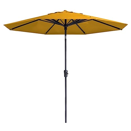 Madison Sonnenschirm 300cm Goldgelb Ampelschirm Gartenschirm Marktschirm