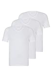 BOSS Hugo Herren T-Shirt Vn 3p Co T-Shirt, New White, M