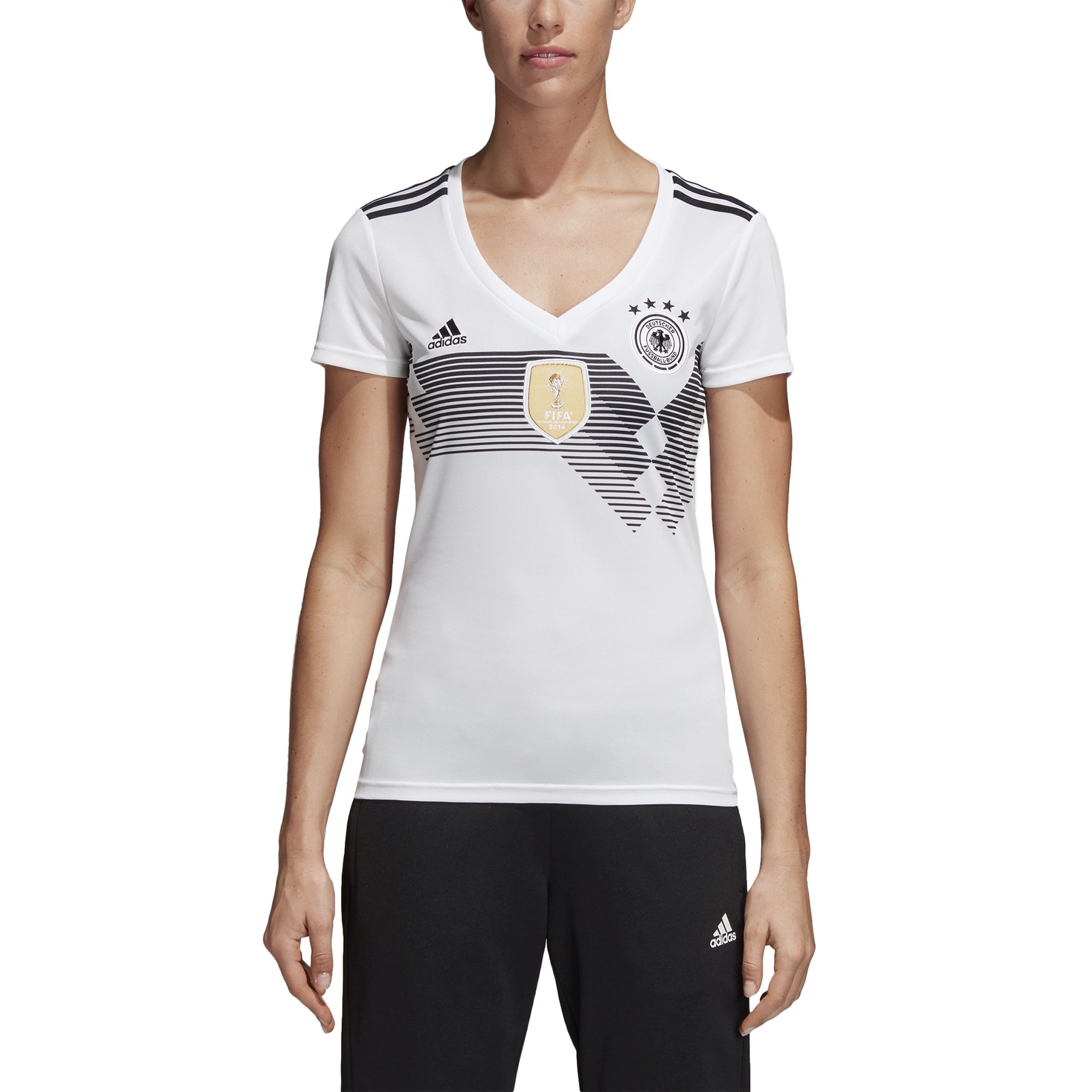 adidas Damen Dfb Home Replica Trikot, weiß(White/Black), XS