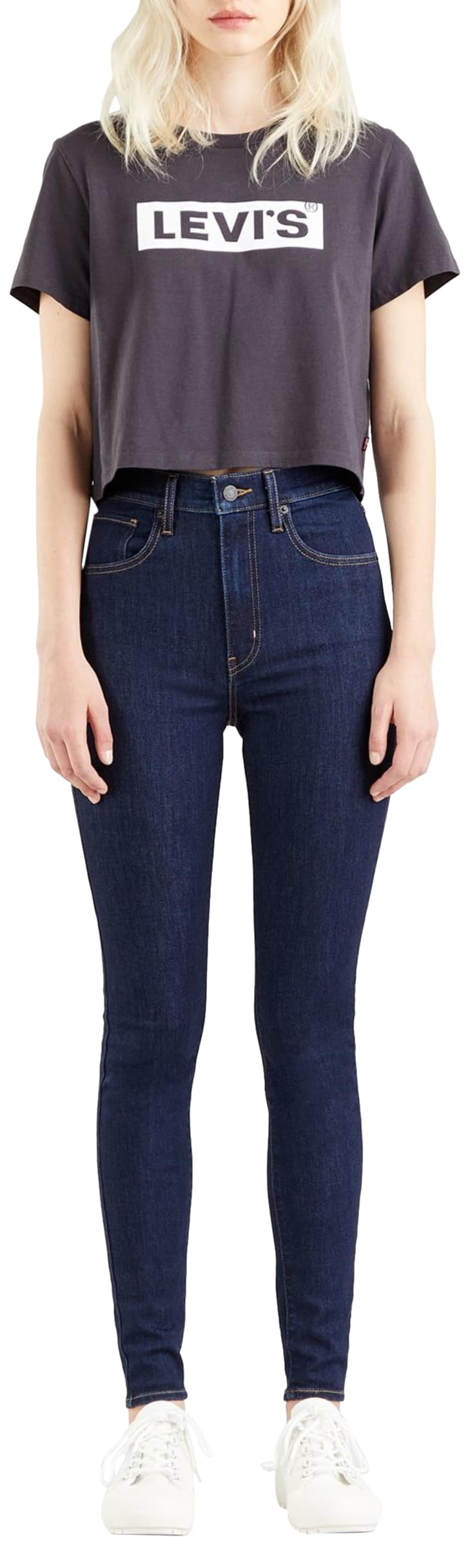 Levi's Damen Mile High Super Skinny Jeans, Top Shelf, 24W / 32L