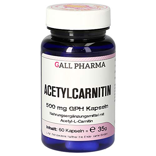 Gall Pharma Acetylcarnitin 500 mg GPH Kapseln, 1er Pack (1 x 60 Stück)