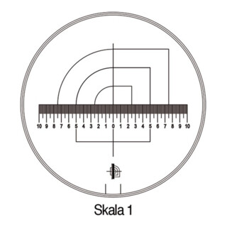 Schweizer Messskala Tech-Line Skala-D.25/2,5mm Duo-Skala 1-Standard