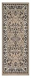 andiamo klassischer Orient Teppich Webteppich mit orientalischen Mustern und Ornamenten Beige 60 x 180 cm