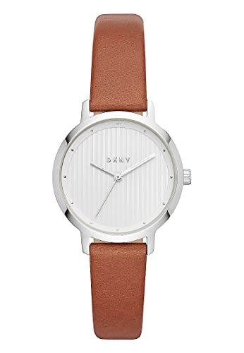 DKNY Damen Analog Quarz Uhr mit Leder Armband NY2676
