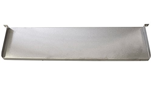 HEISSNER W286-00 Überlaufkante Edelstahl 60 cm breite, 12 cm tiefe inklusive LED Beleuchtung