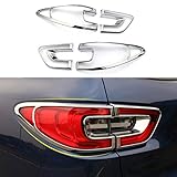 baodiparts 4Pcs ABS Chrom-hintere Rücklicht-Lampen-Rahmen-Abdeckungs-Verkleidung Auto Dekoration Außen