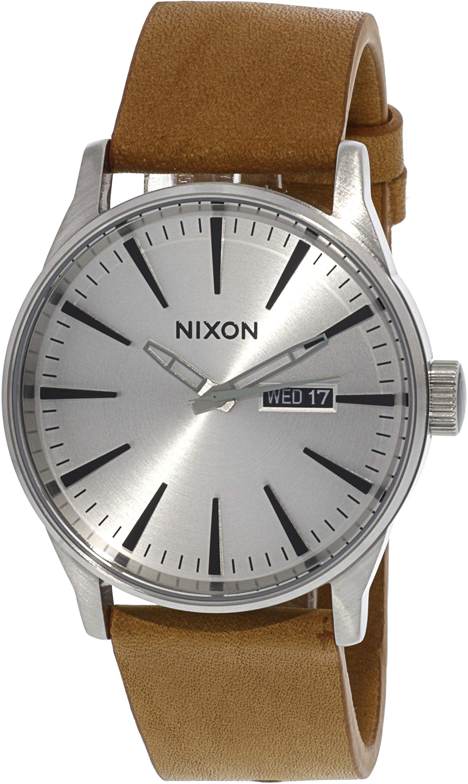 Nixon Herren Analog Quarz Smart Watch Armbanduhr mit Leder Armband A105-2853-00