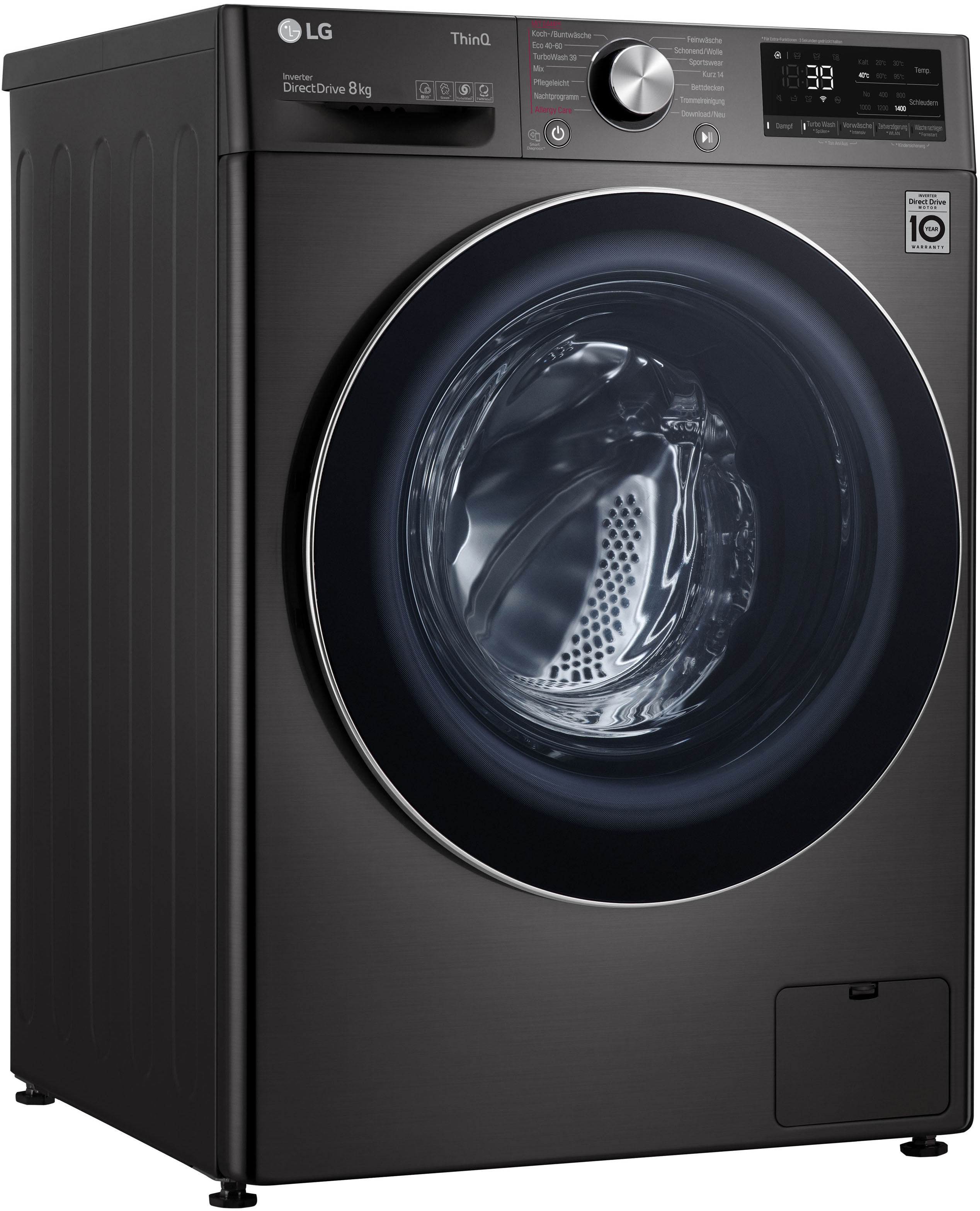 LG Waschmaschine "F4WV708P2BA", F4WV708P2BA, 8 kg, 1400 U/min