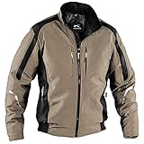 KÜBLER Workwear KÜBLER WEATHER Wetterbundjacke beige, Größe S, Unisex-Wetterbundjacke aus Mischgewebe, funktionelle Wetterbundjacke