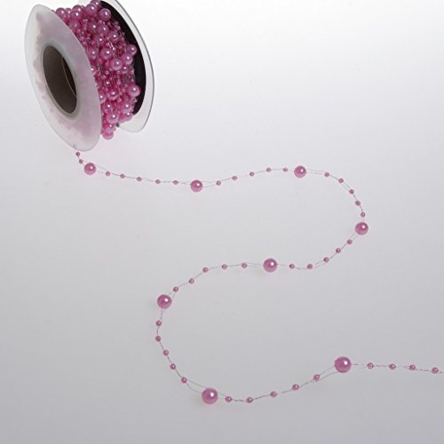 Perlenschnur pink - 5 mm -10 m Rolle - 97651 40 (1,83€/M)