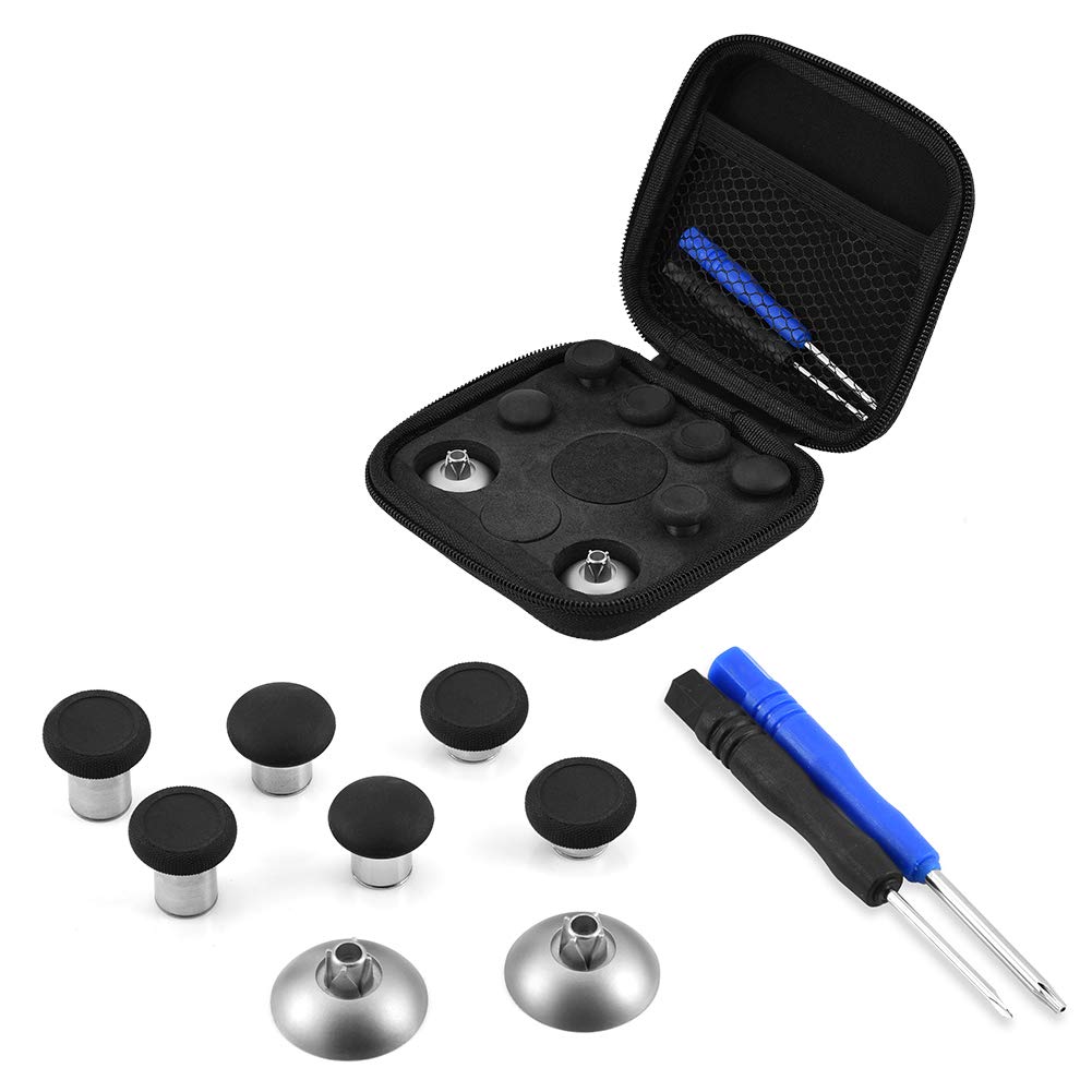 Professionelles Tastenersatz-Kit für PS4, Mobile Joystick-Daumen-Stick-Kappe Ersatzteile für Magnetknöpfe für 4/Xbox ONE