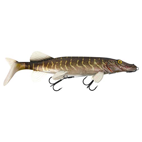Fox Rage 32cm 240g Giant Realistic Pike Replicant - Gummifisch, Farbe:Supernatural Pike
