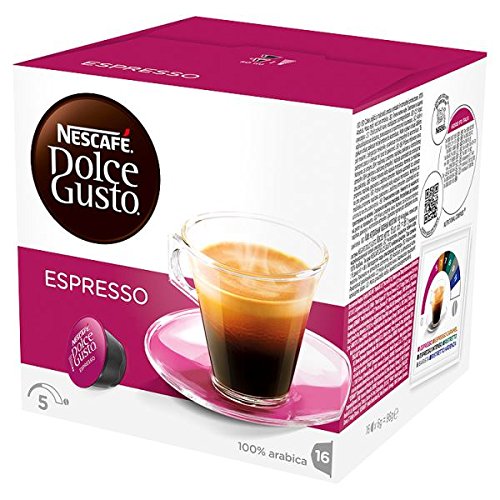 Nescafé Dolce Gusto Espresso Kaffeepads 16 Kapseln (Packung mit 3 x 16s)