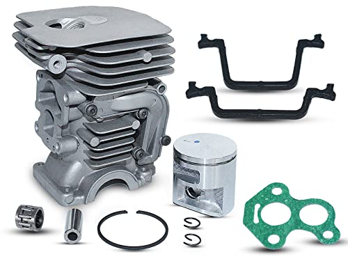 Mtanlo Zylinderkolben-Set für Husqvarna 435 440E 135 140 Jonsered CS2240 Kettensäge 504735101 Zylinderdichtung Dichtung Vergaser