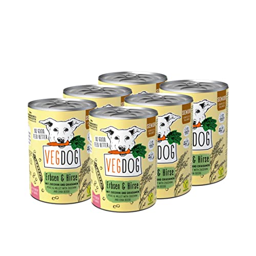 VEGDOG Vegetarisches Hunde Alleinfutter Senior No 1, 6er Pack (6 x 400 g)