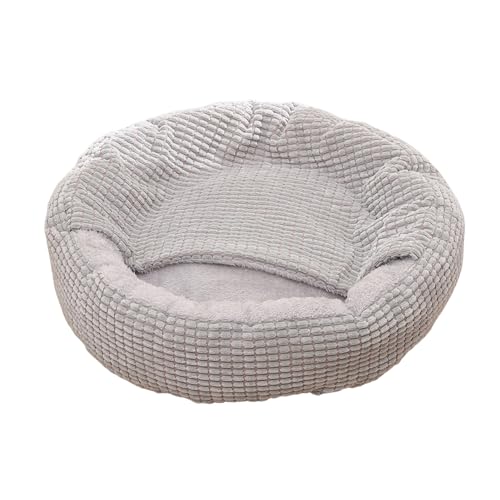 wirlsweal Cozy Cave Bed for Cats Winter Cat Nest Soft Breathable Cotton Bed for Small Dogs Keep Pet Warm Cozy Soft Warm Pet Bed for Cats Grey M