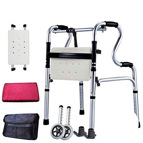 Mobility Walker Standard-Gehhilfe, Rollstuhl, faltbar, verstellbar, mit Armlehne, für Erwachsene, Senioren, ältere Menschen, Stern des Lichts