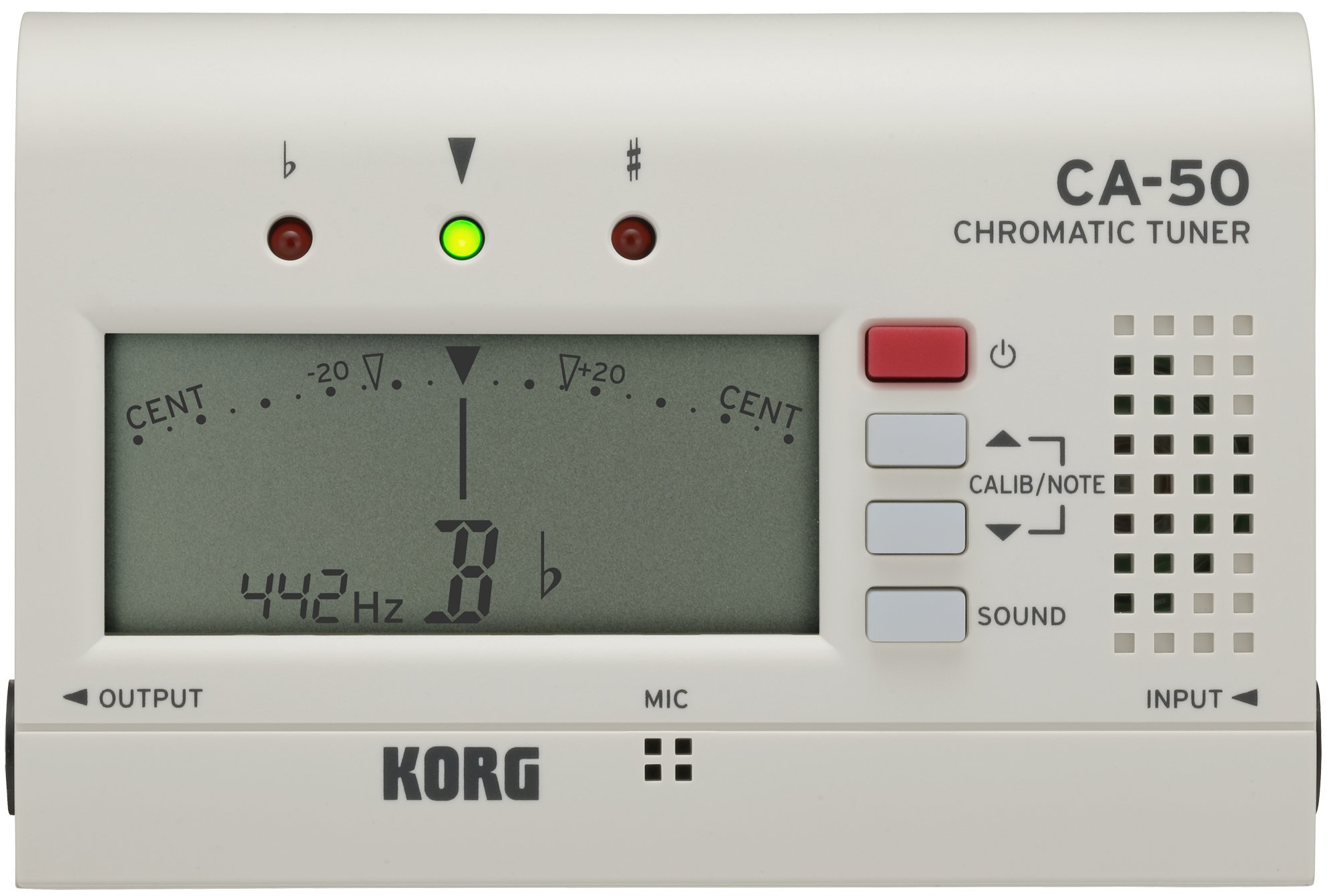 KORG Stimmgerät, chromatisch, CA-50, weiß