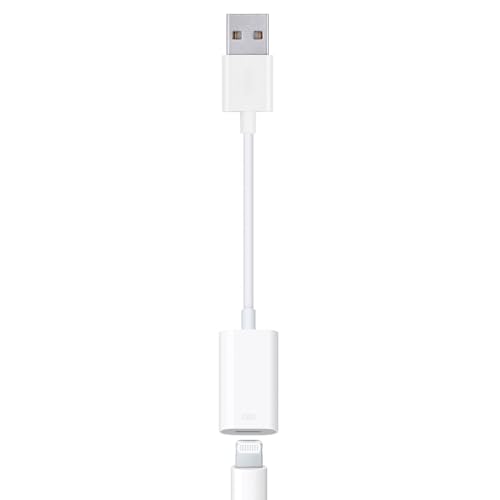 Fidioto USB-Stecker auf Lightning-Buchse, Audio-Adapterkabel, Typ A auf Lightning-Dongle-Konverter, unterstützt Lautstärkeregler, Mikrofon, kompatibel mit MacBook, Computer, PC, Kopfhörer, Ohrhörer
