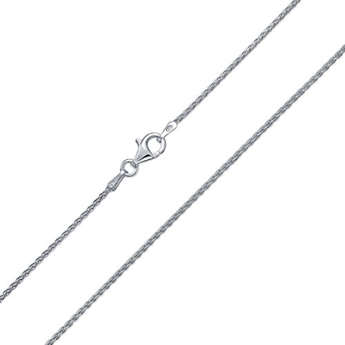 Unisex Dünne .925 Sterling Silber Spiga Weizen Kette Halskette Für Frauen Männer Nickel-Free Hergestellt In Italy 030 Gauge 18 Inch