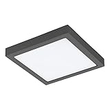 EGLO connect LED Außen-Deckenlampe Argolis-C, Smart Home Außenleuchte für Wand und Decke, Deckenleuchte aus Alu und Kunststoff, Farbe: Anthrazit, weiß, dimmbar, Weißtöne einstellbar, IP44