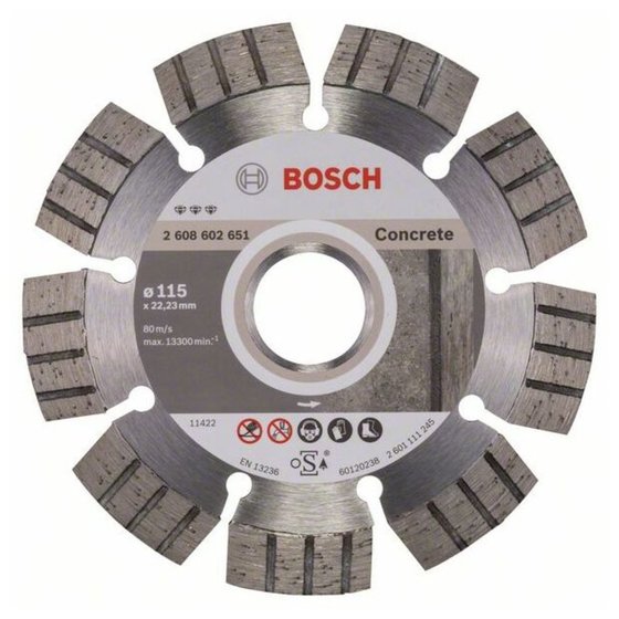 Bosch - Diamanttrennscheibe Best for Concrete, 115 x 22,23 x 2,2 x 12mm