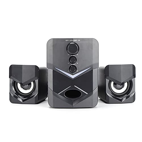 Sounder-Lautsprecher Kabelgebundener Multimedia-Desktop-Stereo-Lautsprecher mit Subwoofer für Heimcomputer-Laptop, mit 3-Zoll-Bass-Lautsprecher für Desktop- oder Laptop-Computer
