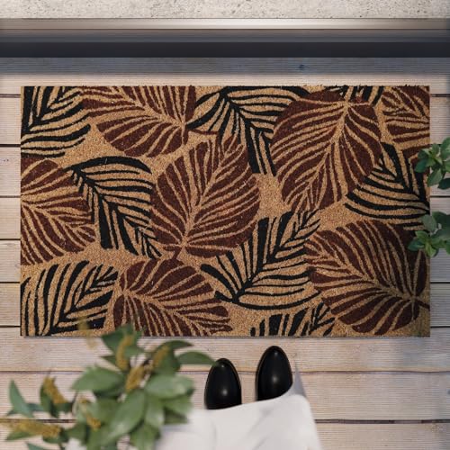 Jungle Mat – Stylische Kokos-Fußmatte von WECONhome für jeden Eingang (60 x 90 cm, rotbraun)
