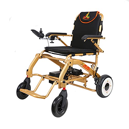 Fauteuil roulant électrique, cadre en alliage d'aluminium, siège de roue d'entraînement mobile compact de luxe et puissant moteur sans balai pour les personnes handicapées et les personnes âgées