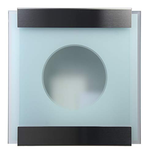 Keilbach, Briefkasten glasnost.glass.one-dot, Edelstahl/bedrucktes Sicherheitsglas, hochwertige Verarbeitung, Klassiker seit 2000, Design Award: FORM 2001