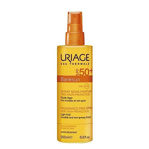 Uriage Bariésun Unsichtbares Spray, sehr hoher Schutz SPF50+, ohne Duft, 200 ml