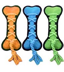 Von Multipet Cross-Ropes Bone Hundespielzeug, widerstandsfähig, 29,2 cm