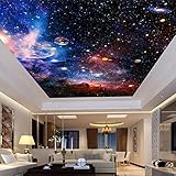 Benutzerdefinierte Fototapete Universum Sternenhimmel Wohnzimmer Decke Wandbild europäischen Stil Wohnkultur Wandkunst Decke Tapete 3D