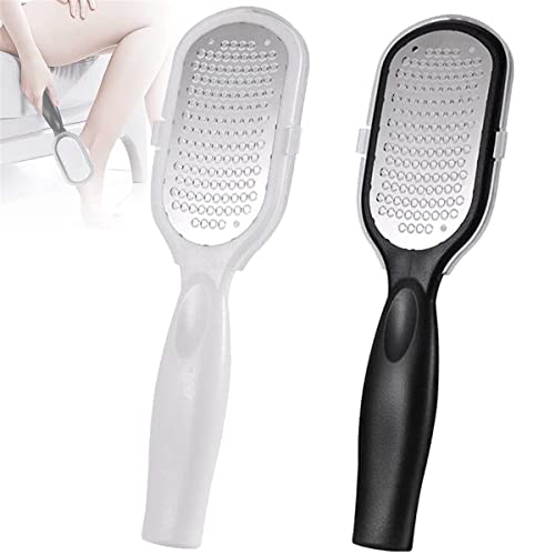 2 pcs Pedicure Knife Foot Sharpeners, Stainless Steel Pedicure File Foot Care Remove Hard Skin Callus Foot File Can Be Used On Both Dry and Wet Feet