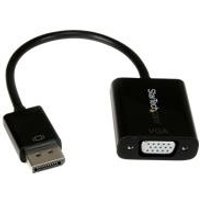 StarTech.com DisplayPort 1,2 to VGA Adapter Converter - DP to VGA - Display-Adapter - DisplayPort (M) - HD-15 (W) - 10cm - aktives Kabel (Signalregenerierung) - Schwarz (DP2VGA3)